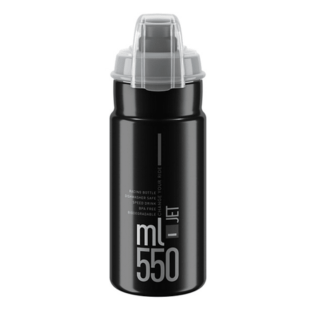 Elite Jet Plus - Juomapullot ja telineet - Musta - 550ml - | Bikexpert