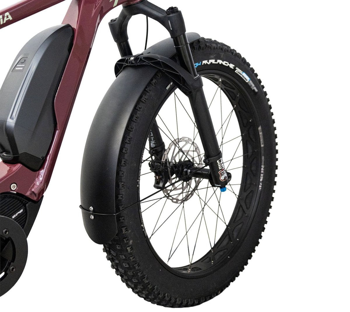 Fatbike kiinteä etulokasuoja, joustohaarukkaan - MTB Lokasuojat - | Bikexpert
